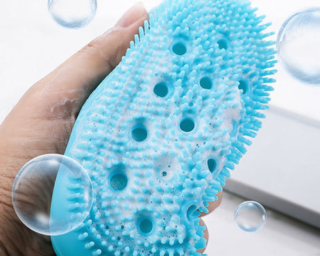Super soft silicone body scrubber, bubble bath SPA brush.