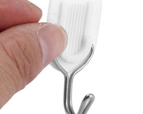 Self-adhesive robe hooks for home use.