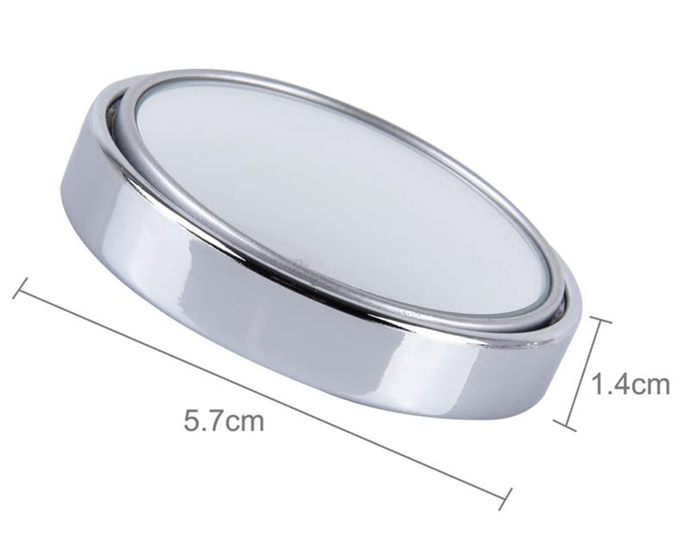 360DEGREE BLIND SPOT ROUND WIDE ANGLE ADJUSTABLE CONVEX REAR VIEW MIRROR - PACK OF 2