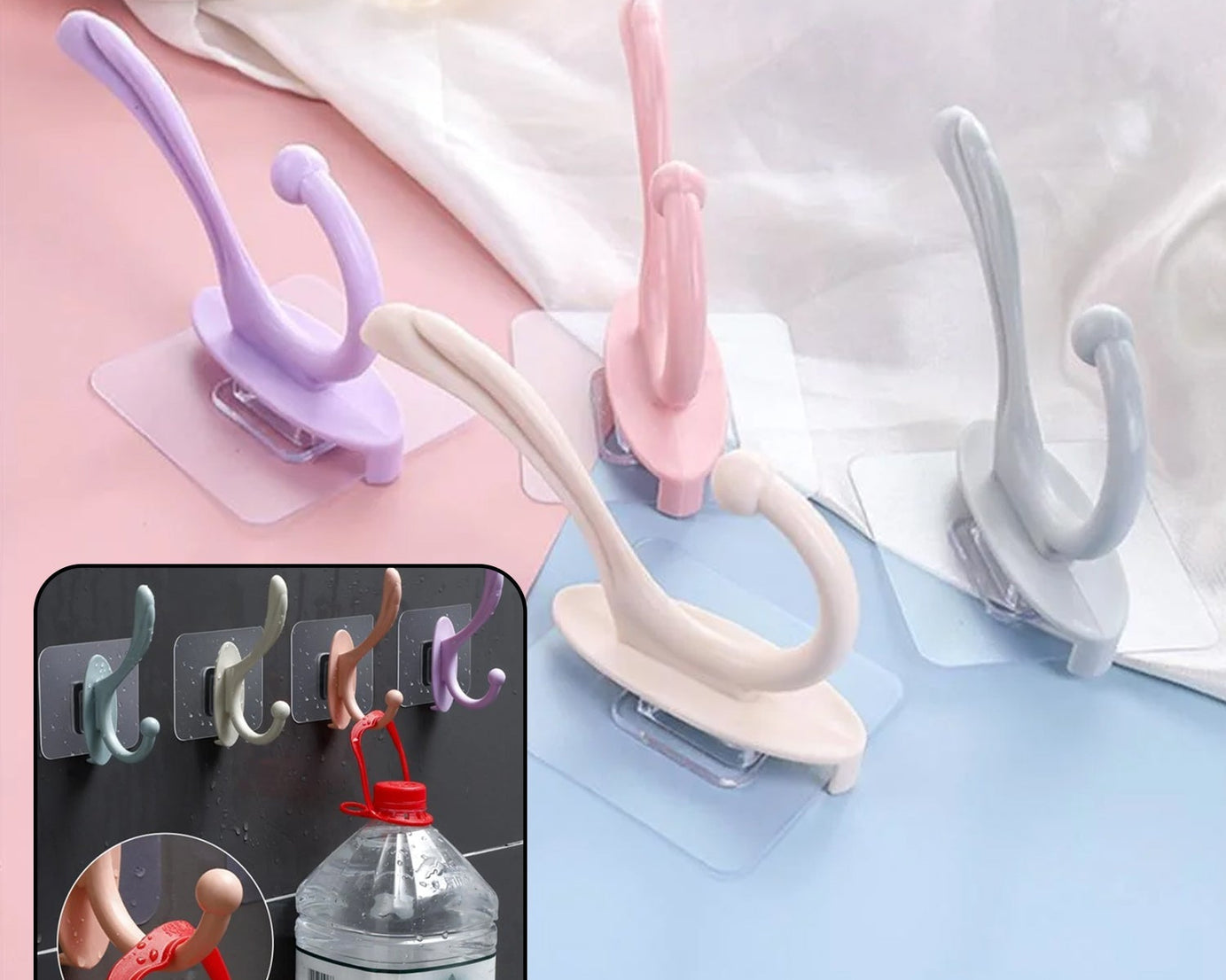 hook for hanging bootles or cloths