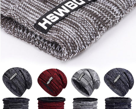 Ultra Soft Unisex Woollen Beanie Cap Plus Muffler Scarf