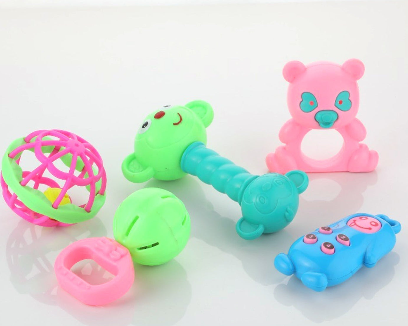 Baby rattles toy set