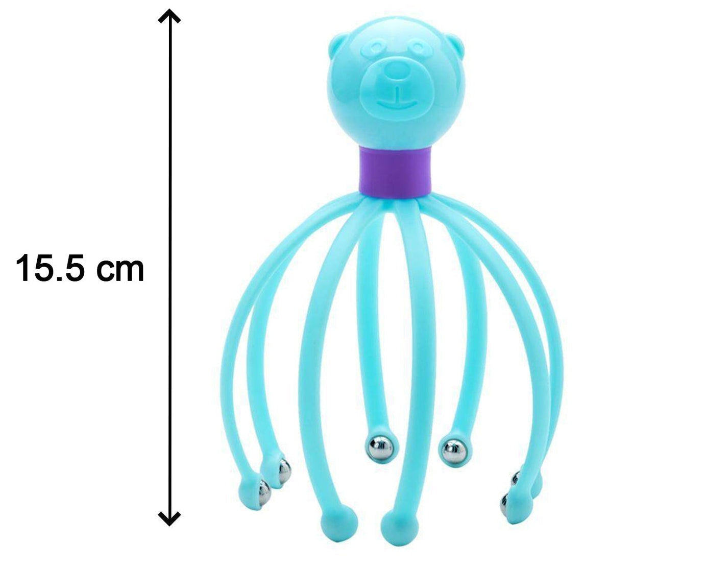 Octopus design scalp massager for stress relief and therapeutic use