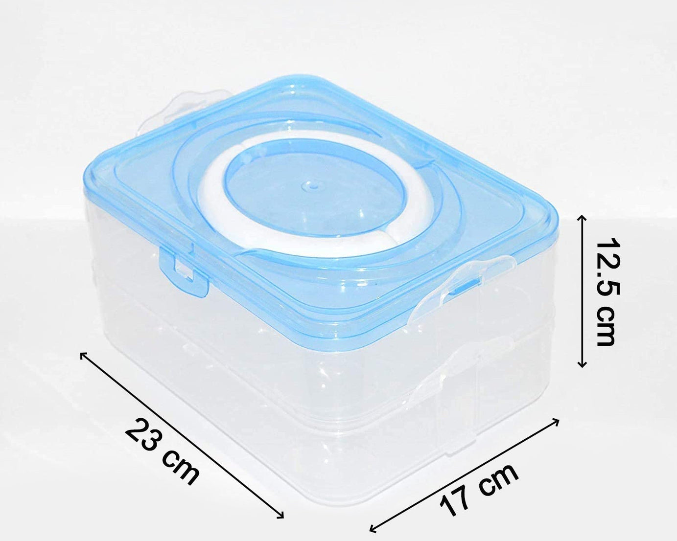 24-grid egg storage box with a double-layer construction, suitable for storing eggs