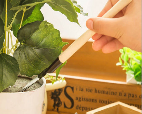 Set of garden tools for kids including trowel, shovel, rake