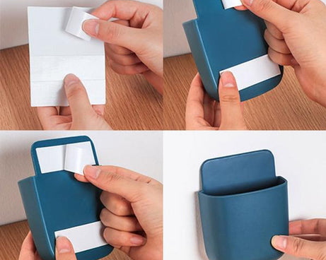 Remote organizer case, wall mounted, multicolour.