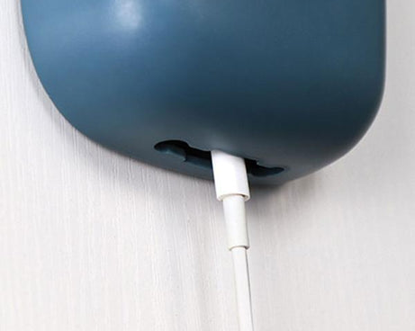 Multicolour remote storage box, wall mounted.