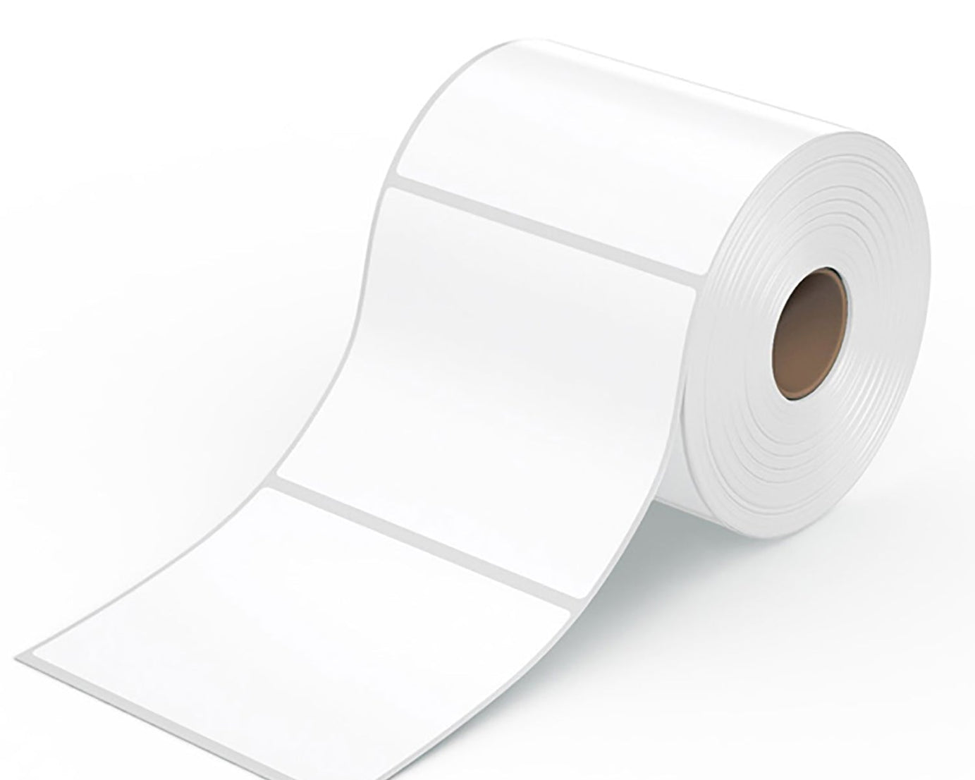 Thermal labels on roll, 100x150mm size.