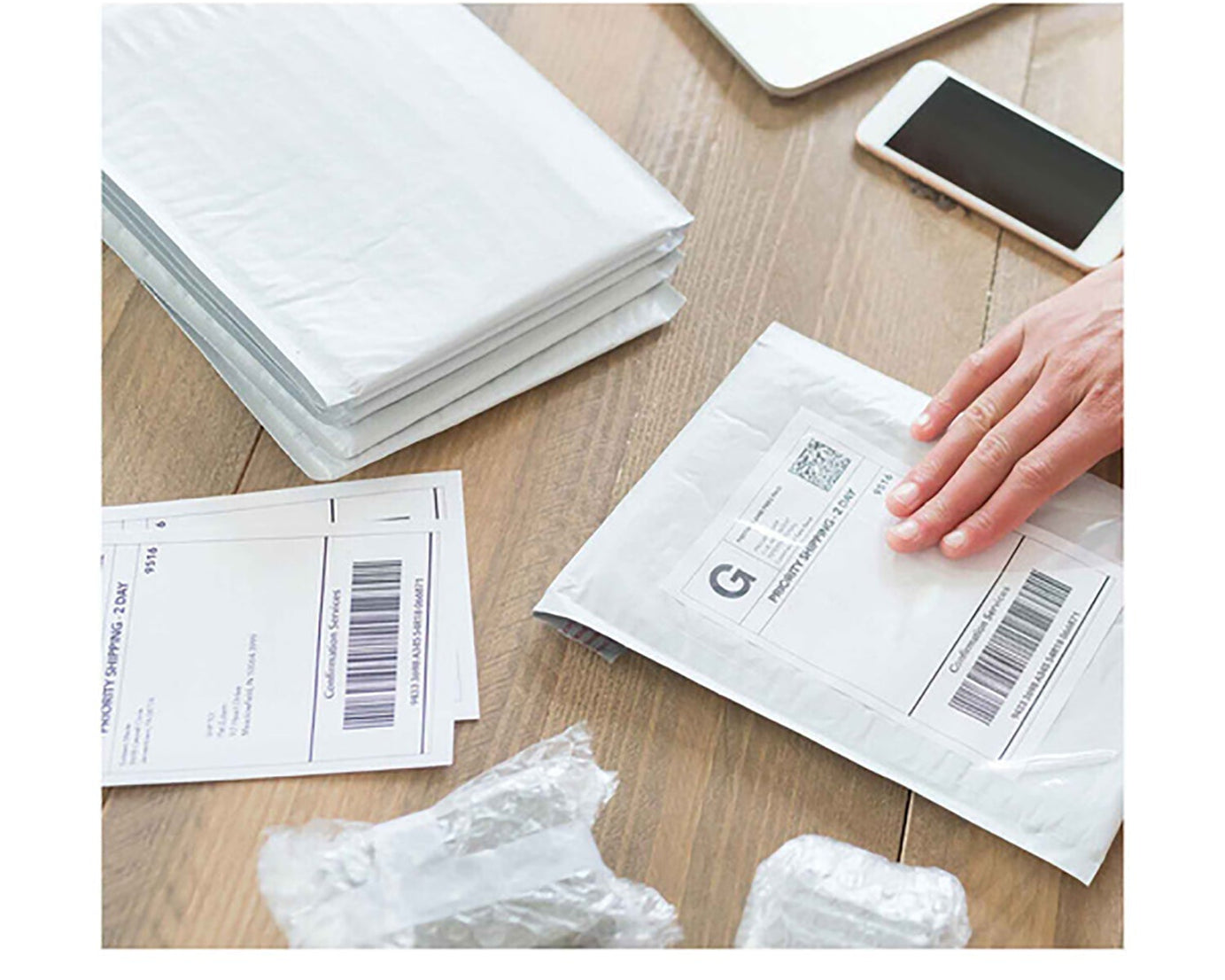 Thermal labels roll, large size, 400 labels.