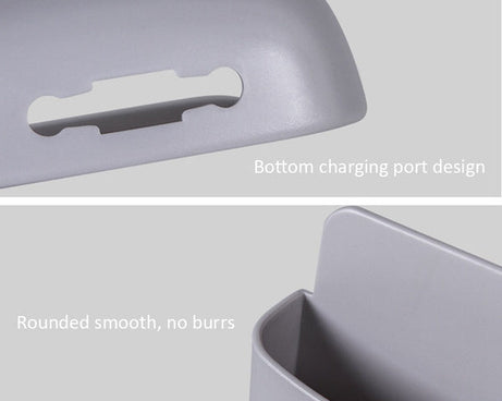 Mobile phone charging holder with wall mount.