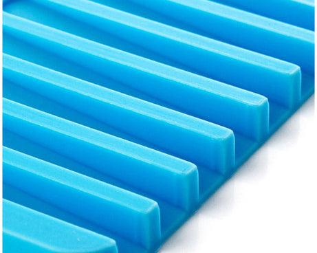 Large silicone soap dish with drainage