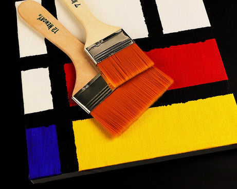 Artistic Flat Painting Brush - Set of 12