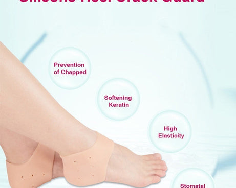 Moisturizing gel heel pads for smooth feet