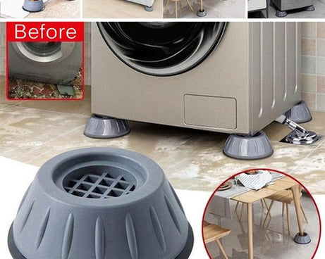 Anti-vibration pads with suction cups