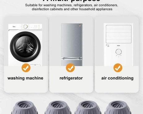 Rubber vibration pads with suction cups