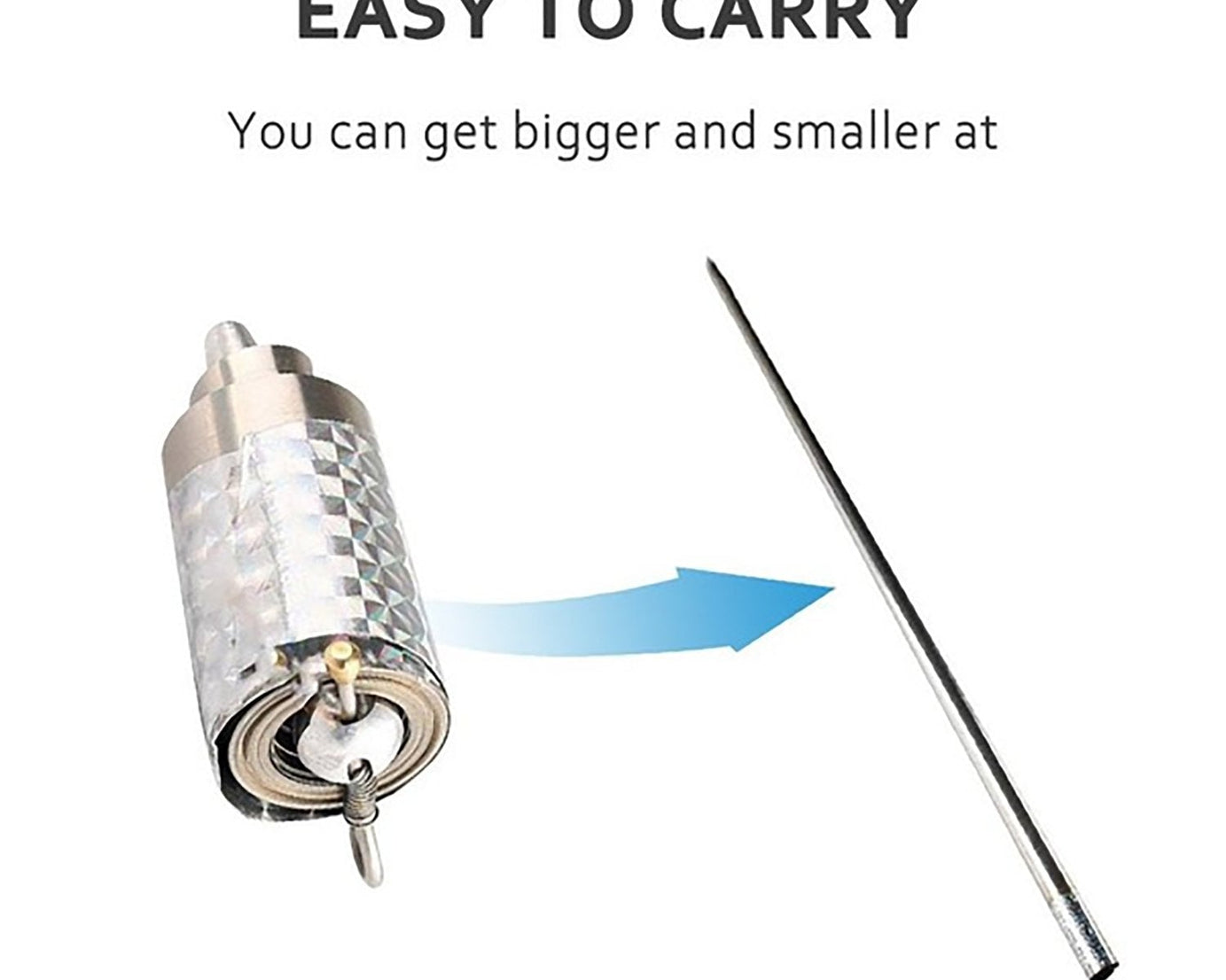 Magic Toy Metal High Elasticity Steel Silver Appearing Cane Magic Toy Magic Steel