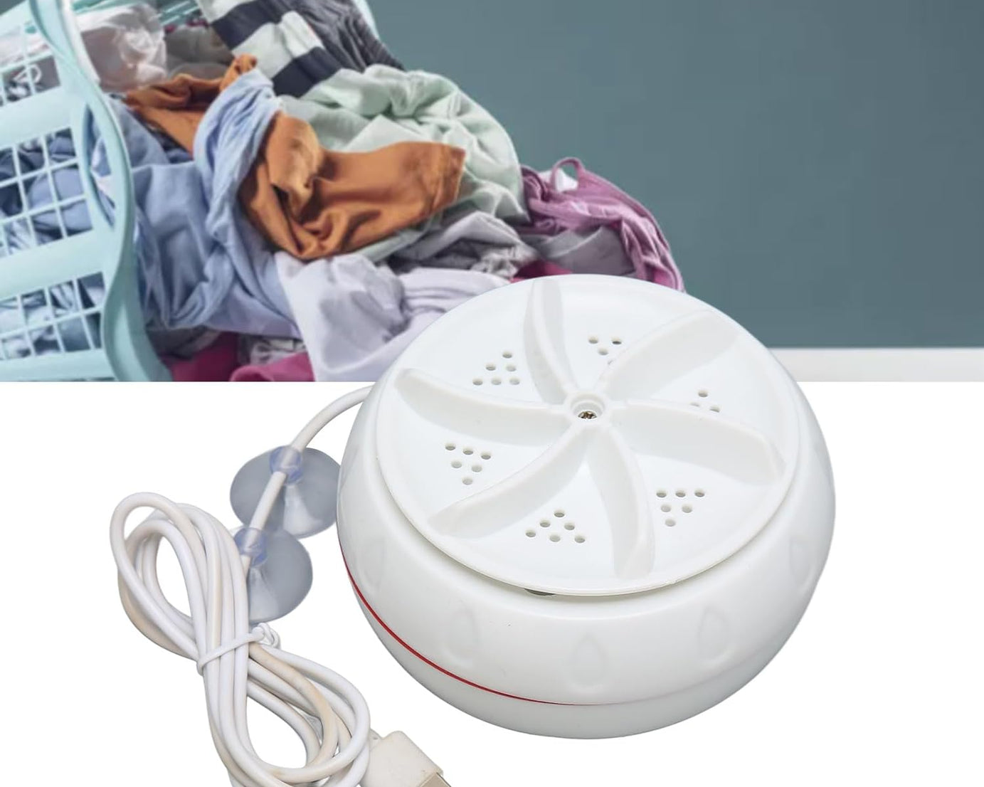 Mini Washing Machine Turbine Washing Machine Door Hinge  Lightweight Turbo Washer with USB Cable For Home, Camping ,College ,Rooms Use