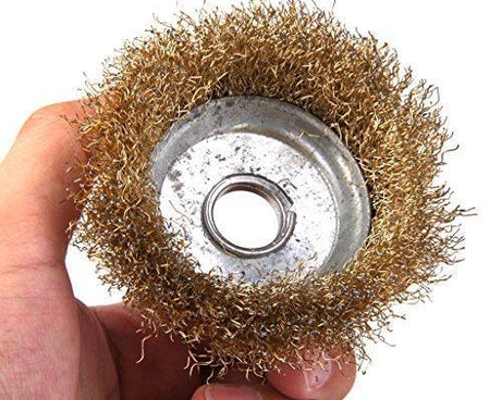 High-quality gold wire brush for various surfaces.