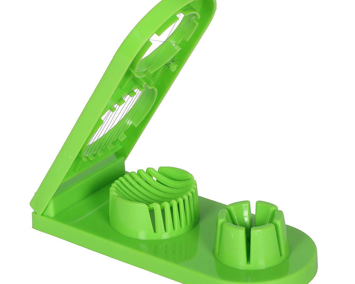 Multi-segment 2-in-1 egg cutter and slicer tool