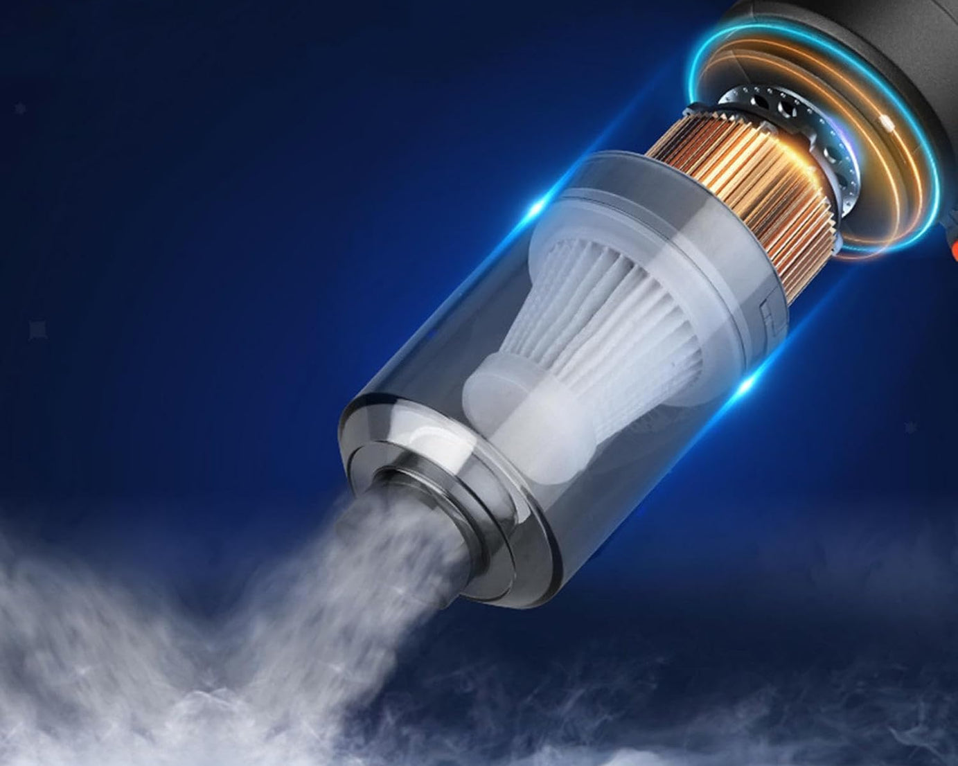 Vacuum Cleaner Dust Collection 2 in 1 Car Vacuum Cleaner High-Power Handheld Wireless Vacuum Cleaner Home Car Dual-use Portable USB Rechargeable Mini Car Vacuum for Vehicle, Home and Offic