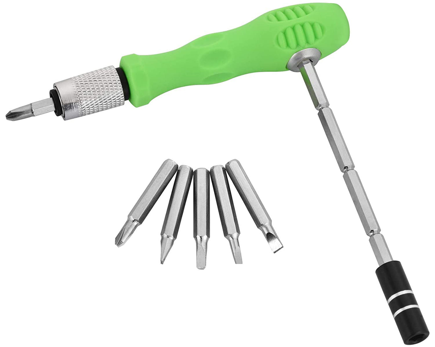 32 in 1 Mini Screwdriver Bits Set with Magnetic Flexible Extension Rod