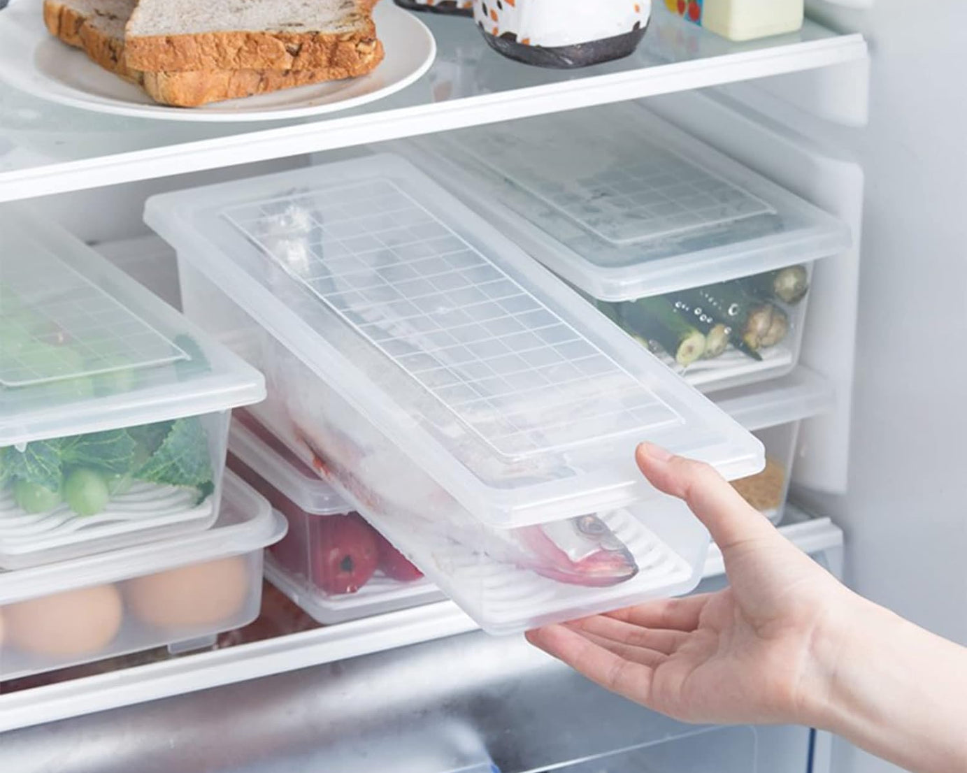 Food storage container with lid