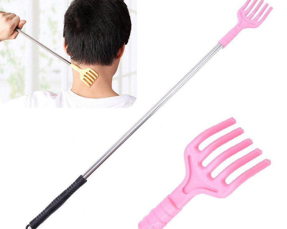 Extendable back scratcher for easy reach.