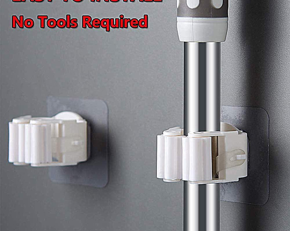 Magic Sticker Series Self Adhesive Mop and Broom Holder