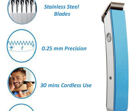 Men's grooming tool, NS-216 cordless hair and beard trimmer.
