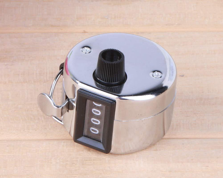 Compact tally clicker with 4-digit count capability
