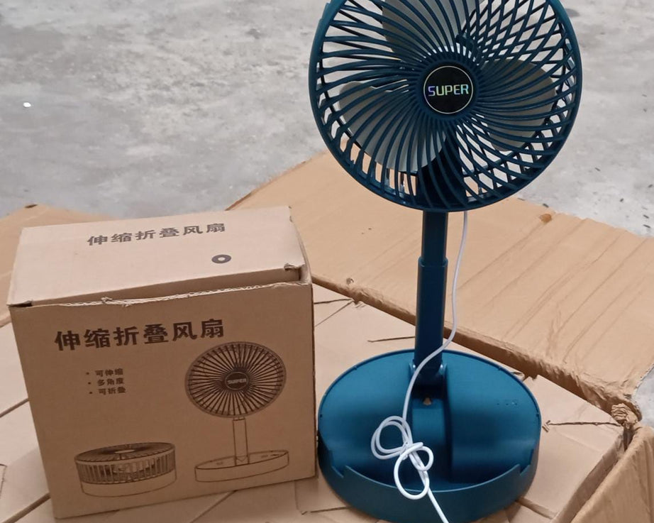 Foldable and portable fan for easy travel.