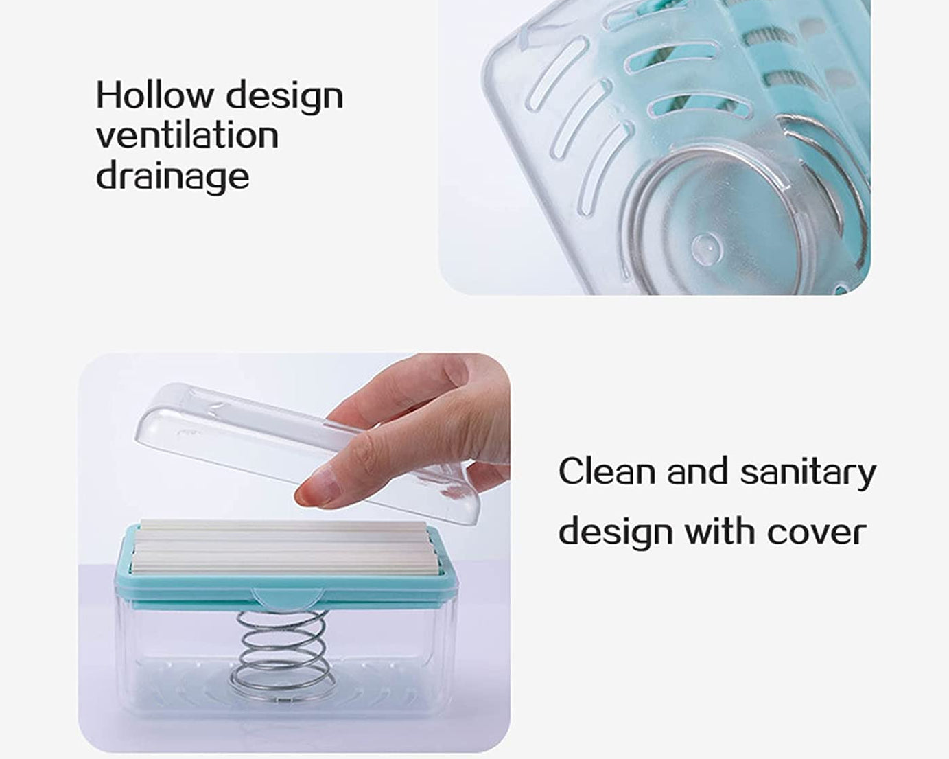 2-in-1 Portable Soap Dish & Dispenser: Roller, Drain Holes, Foaming