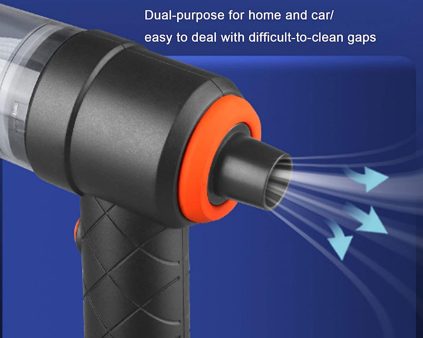 Vacuum Cleaner Dust Collection 2 in 1 Car Vacuum Cleaner High-Power Handheld Wireless Vacuum Cleaner Home Car Dual-use Portable USB Rechargeable Mini Car Vacuum for Vehicle, Home and Offic