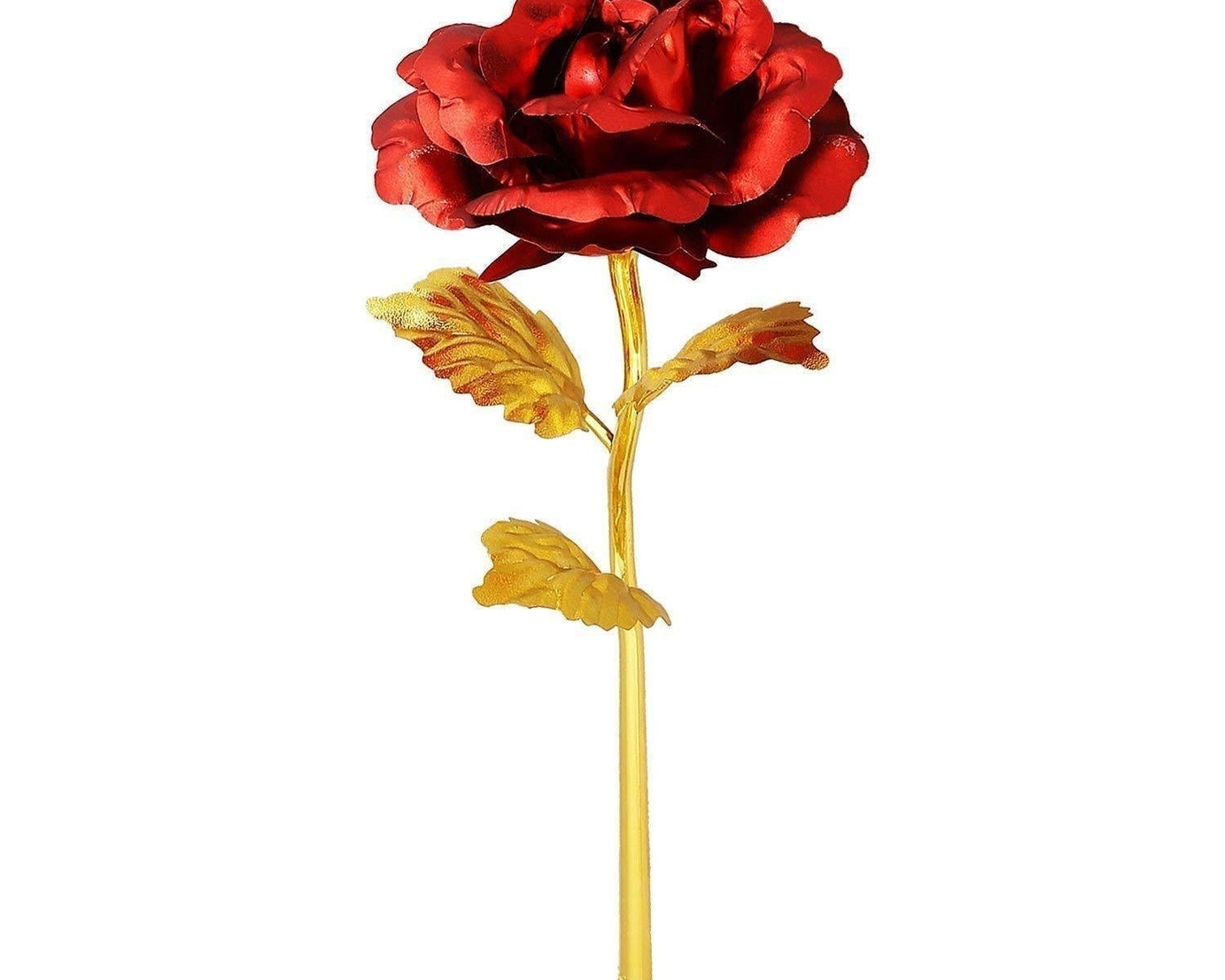 10-inch artificial golden rose