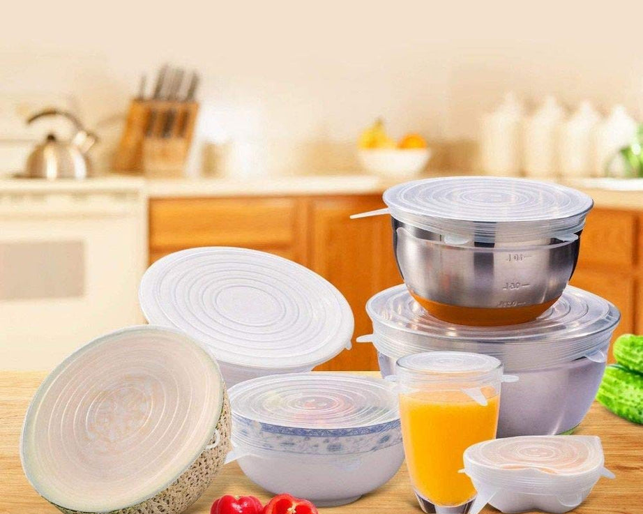 Reusable silicone food covers