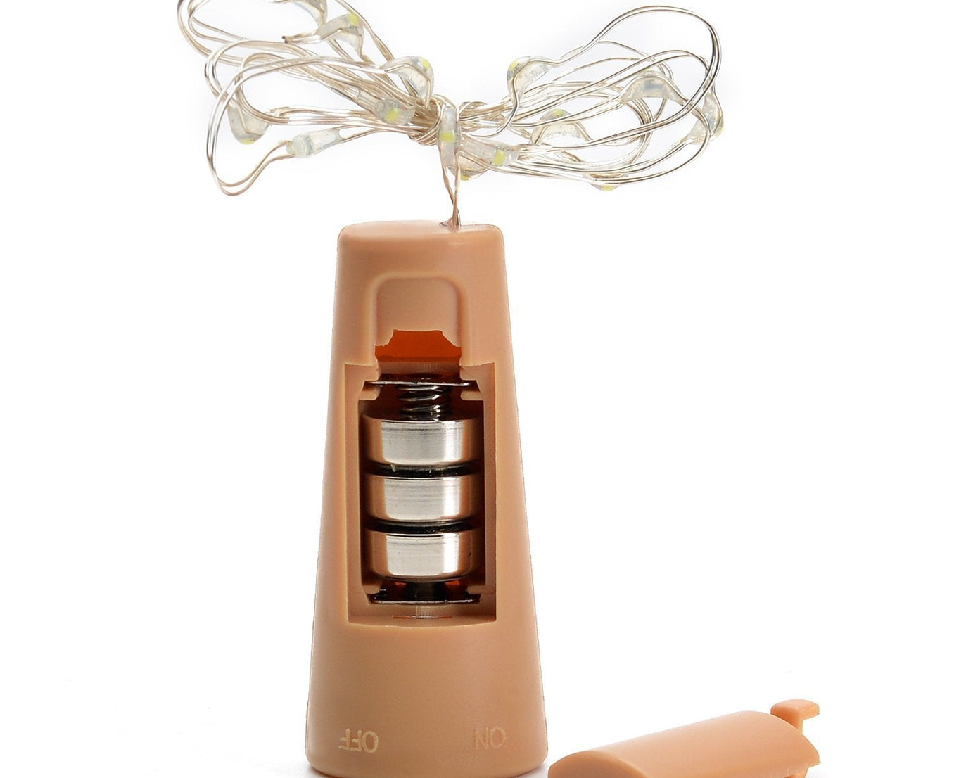 20 LED Wine Bottle Cork Lights Copper Wire String Lights, Battery Powered /  Wine Bottle Fairy Lights Bottle