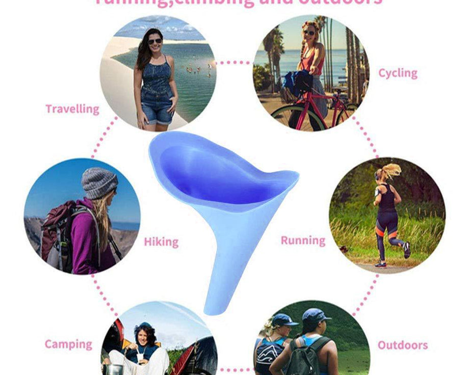Portable urinal funnel for women, reusable design