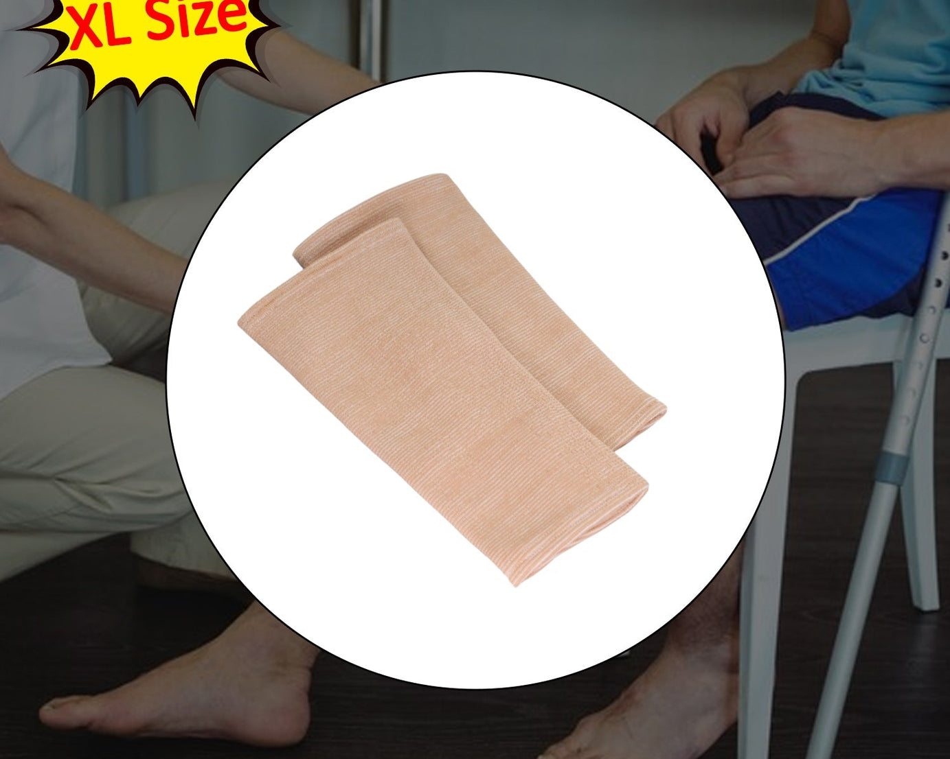 Extra-large knee cap for joint support and comfort