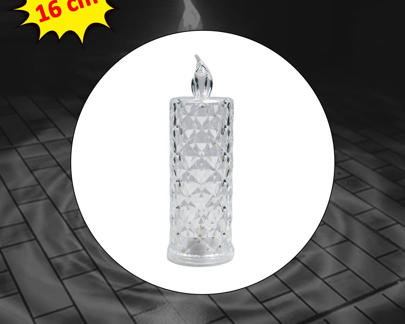 Crystal rose candles for elegant home decor.