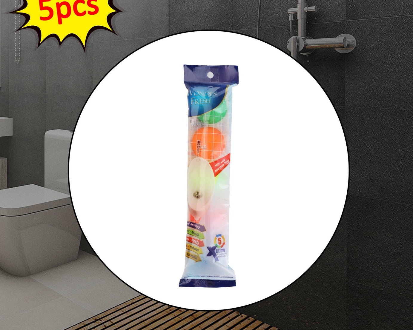 Sani balls set, long-lasting air freshener for bathroom and other uses