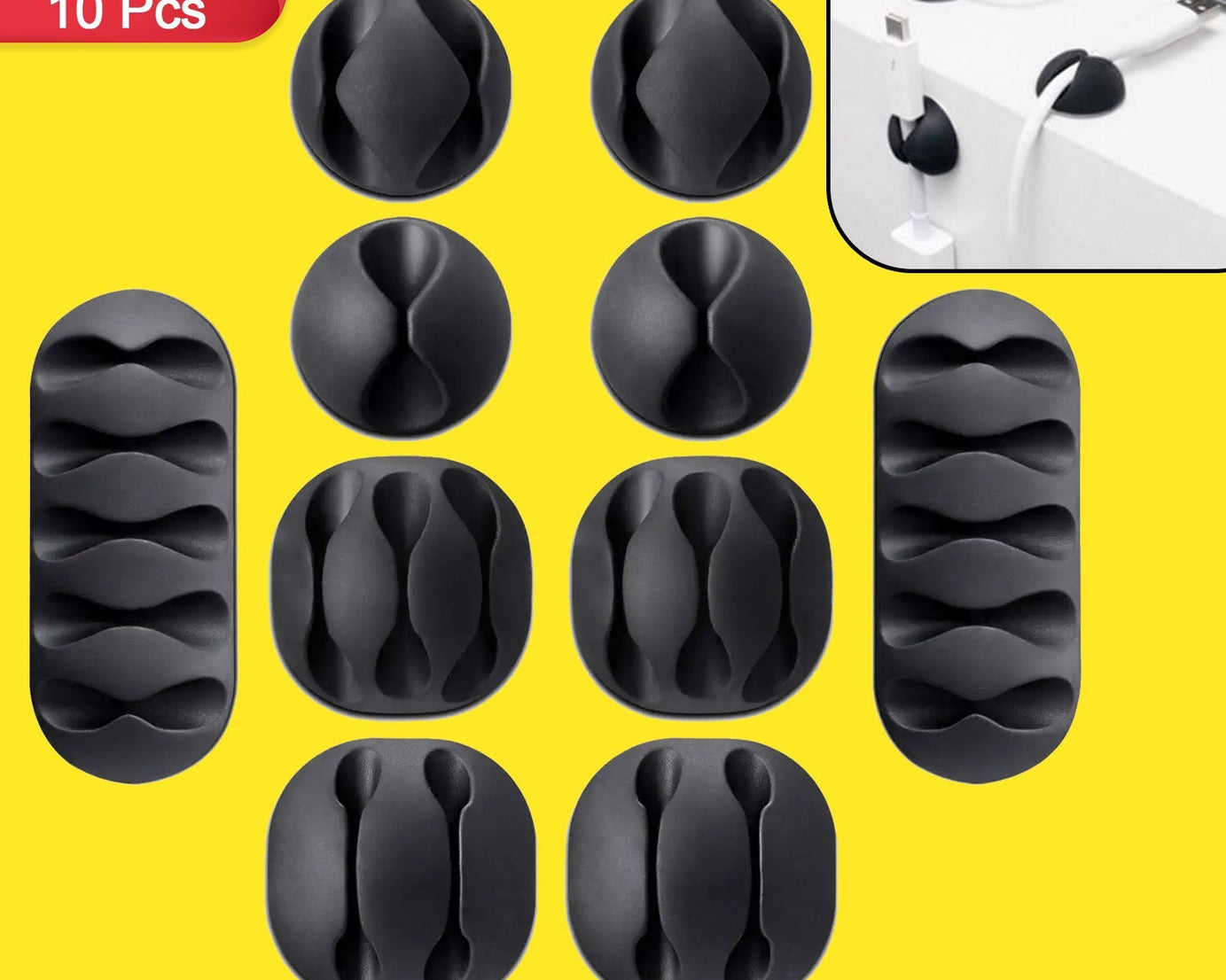 Cable holder clips for organizing and supporting cables