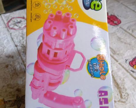 Bubble gun toy designed with eight holes and a fun appearance