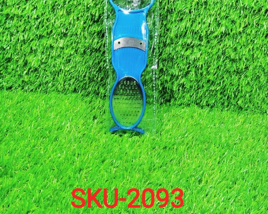 All-in-one vegetable peeler, slicer, grater, and cutter.