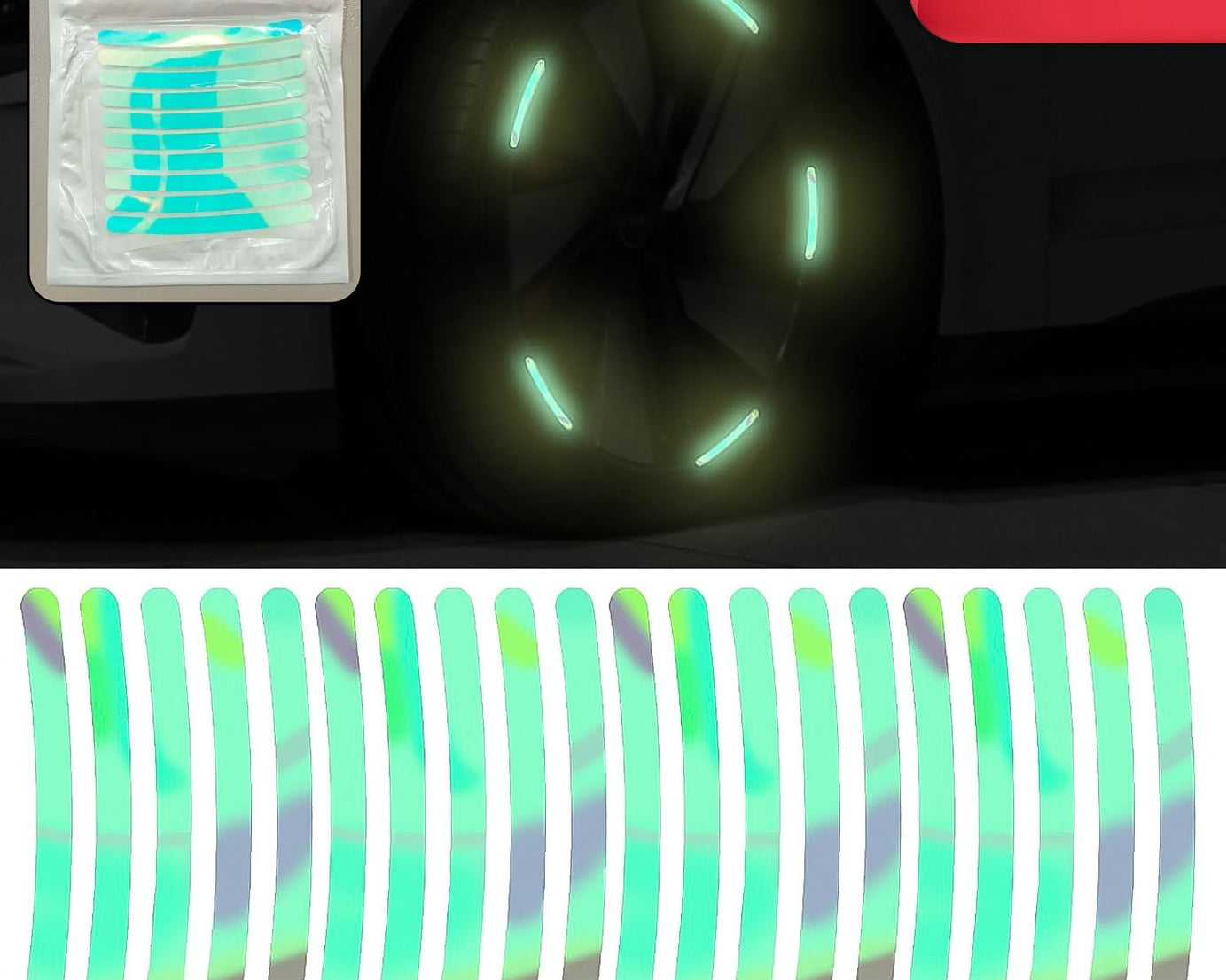 Car Wheel Hub Reflective Stickers