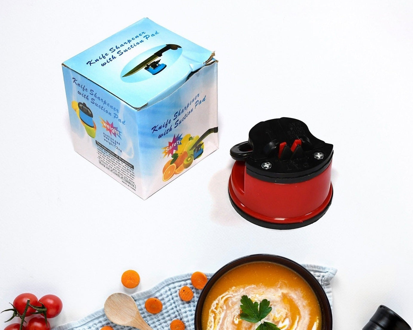 Mini Knife Sharpener with Suction Pad