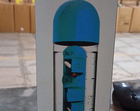 Pill & Vitamin Bottle, Water Bottle Multi Functional Use for Traveling & Outdoor Use Water Bottle, Travelling kit, Summer Special Bottle (600 Ml /  Mix Color )