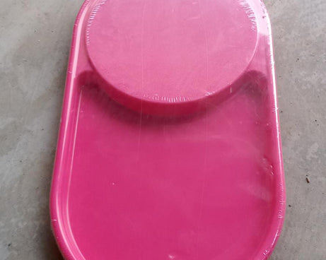 Durable plastic chopping tray for food prep