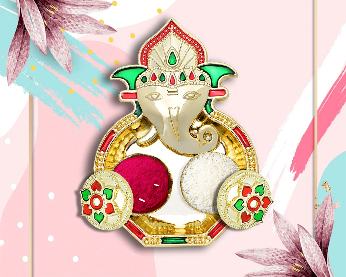Special Puja Thali, Kumkum Thali Holder, Pooja Return Gift Diwali