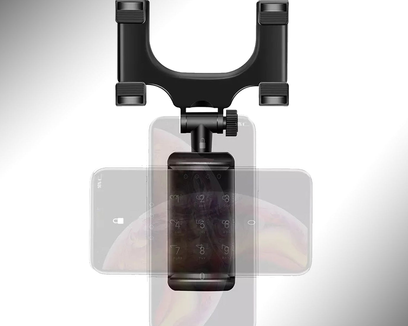 Rear View Mobile Holder Universal Vehicle Rear View Mirror Mobile phone Mount Stand
