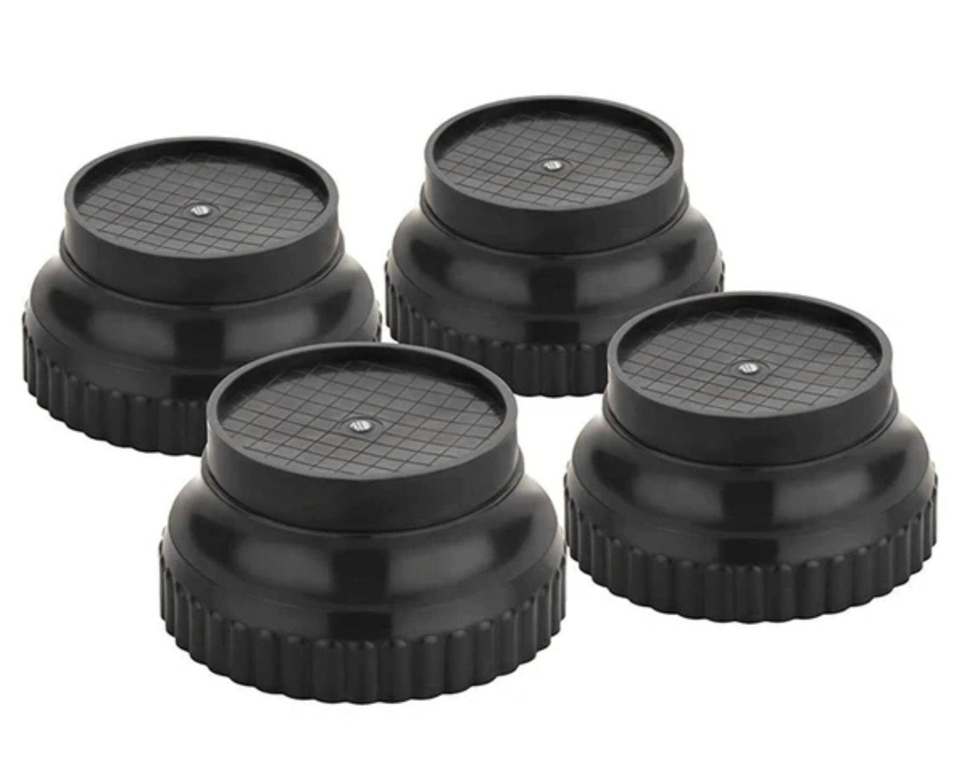 Round plastic feet, close-up.